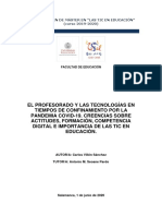 El Profesorado y Las Tecnologías en Tiempos de Confinamiento Por La Pandemia Covid-19. Creencias Sobre Actitudes, Formación, Competencia Digital e Importancia de Las Tic en Educación.