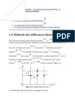 1.4 Méthode Des Différences Finies: Suivant