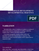 Patterns in Development/ Developmental Sequence