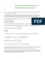 Further Concepts For Advanced Mathematics - FP1 Unit 2 Matrices - Section2i Invariant Points and Invariant Lines