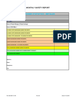 MTC IMS FO 14A Monthly Safety Report