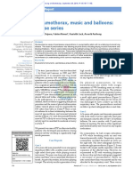 Pneumothorax, Music and Balloons: A Case Series