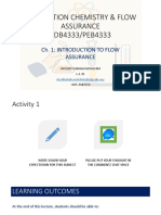 Production Chemistry & Flow Assurance PDB4333/PEB4333