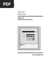 Owner Manual: Ucm-Cld Chiller Control System