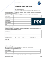 Assessment Task 3 Cover Sheet: Student Declaration