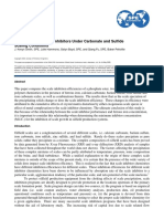 Performance of Scale Inhibitors Under Carbonate and Sulfide Scaling Conditions