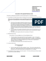 Calculation of Acceptable Residue Limits General