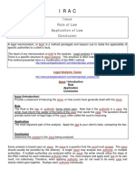 Issue Rule of Law Application of Law Conclusion: Brief