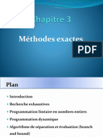 Chapitre 3 - Methodes Exacte