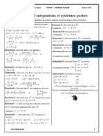 Equations Et Inequations Du 1er Degre Exercices Non Corriges 1