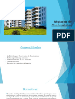 Régimen de Condominios y Las Operaciones Registrales