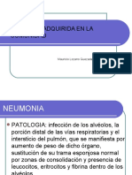 Neumonia Adquirida en La Comunidad: Mauricio Lozano Quezada FMUAQ