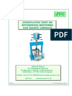 Indentation Test Bituminous Mixtures