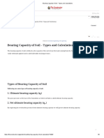 Bearing Capacity of Soil - Types and Calculations