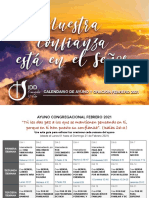 Calendario de Ayuno Febrero 2021