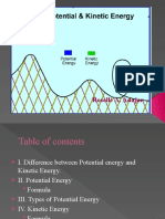 Potential and Kinetic Energy