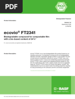 Ecovio FT2341: Biodegradable Compound For Compostable Fi LM With A Bio-Based Content of 34 %