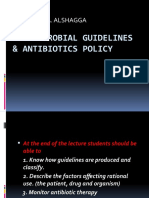 Antimicrobial Guidelines & Antibiotic Policy