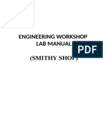 Engineering Workshop Lab Manual (Smithy Shop)