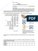 Activité 2 Classification Périodique