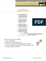 Ficha de Trabalho-Fernando Pessoa - "Contemplo o Que Não Vejo"