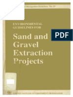 Environmental Guidelines For Sand and Gravel Extraction Projects - UNEP - 1990