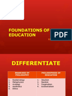 Foundations of Education