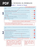 GTI - Exercicios Resolvidos e Comentados (UD I e II)