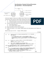 NSS Chemistry Part 7 Redox Reactions Chemical Cells and Electrolysis - LQ