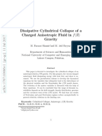 Dissipative Cylindrical Collapse of A Charged Anisotropic Fluid in F (R) Gravity