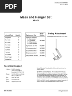 Mass and Hanger Set Manual ME 8979