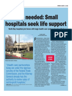 9d North Bay Business Journal CNPA 2020 Entry: Small California North Coast Hospitals Seek Larger Partners To Survive