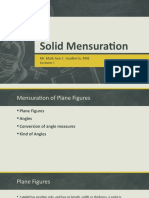 Solid Mensuration: Mr. Mark Jave C. Gualberto, RME Lecturer I