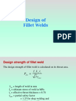 Design of Fillet Welds