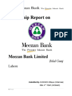 Internship Report On: Meezan Bank Limited