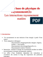 Cours Et Exemples de Concours/cours Ispits/notion de Base de Physique de Rayonnement