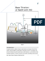 Acid - Base Titration: Reaction of Naoh With HCL