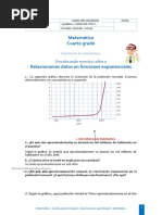 Relacionamos Datos en Funciones Exponenciales