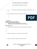 Assessment Worksheets