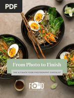 From Photo To Finish: The Ultimate Food Photography Checklist