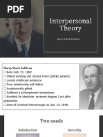 Interpersonal Theory: Harry Stack Sullivan