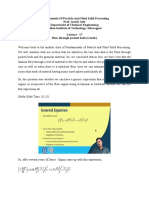 Fluid Flow Through A Packed Bed of Particles Lec17