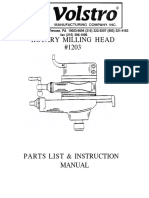 Rotary Milling Head: e e e e 5