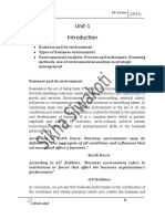 Unit-1: Methods, Use of Environmental Analysis in Strategic Management