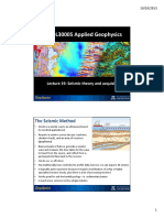 GEOL30005 Applied Geophysics: The Seismic Method