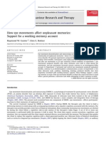 EMDR and Working Memory Hypothesis (Gunter & Bodner, 2008)