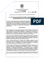 Resolución No 1986 Del 13 de Noviembre de 2020