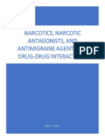 Narcotics and Antimigraine Agents (AE, Drug-Drug Interactions)