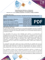 Syllabus Del Curso Calidad Equidad e Inclusión