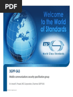 3GPP SA3: Mobile Communications Security Specification Group